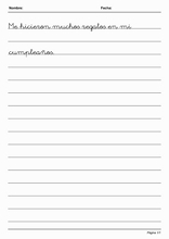 Handwriting in Simple Lines to learn Spanish61