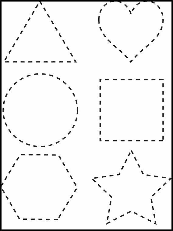 Kindergarten printable worksheets Geometric Shapes 83