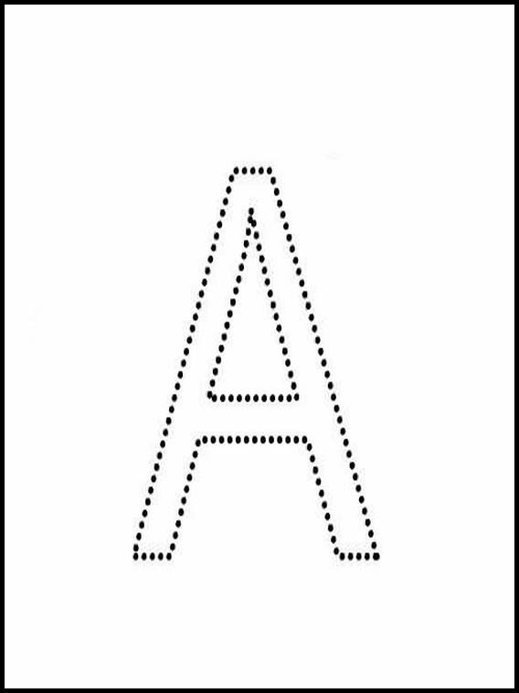 Connect the dots. Alphabet 1