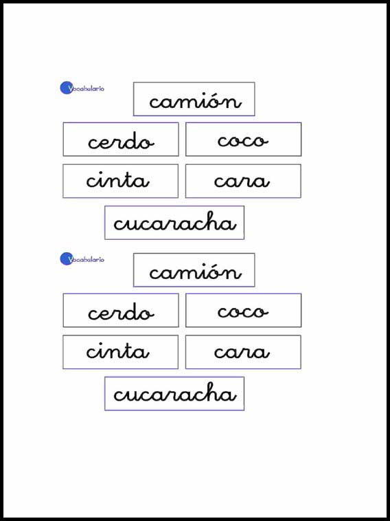 Vocabulary to learn Spanish 3