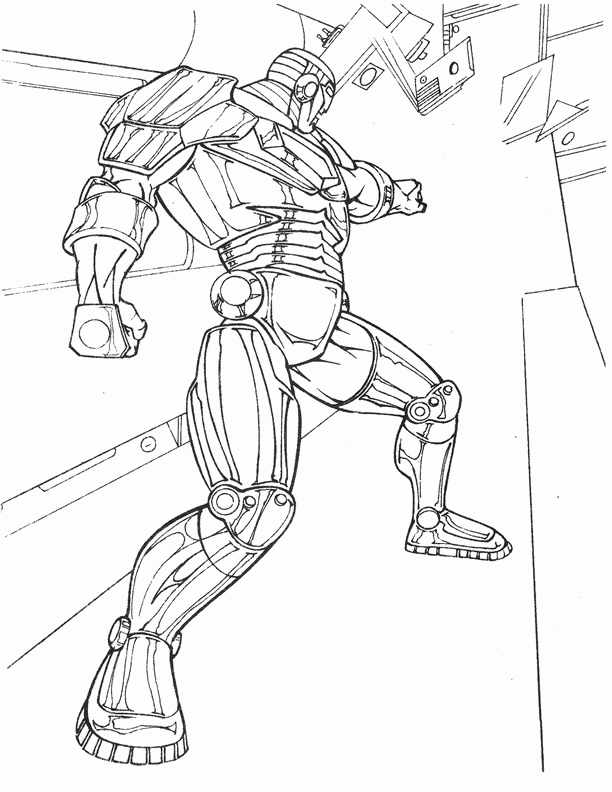 Detailed Iron Man Coloring Pages - Iron Man HulkBuster by Xpendable on