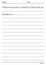 Handwriting in Simple Lines to learn Spanish36