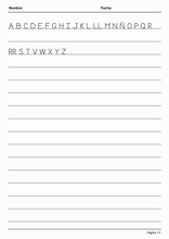 Handwriting in Simple Lines to learn Spanish4