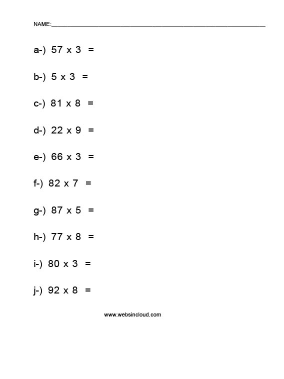 Multiplication easy 11