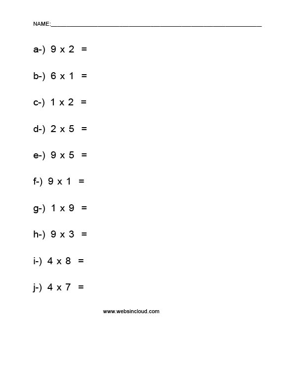 Multiplication easy 12