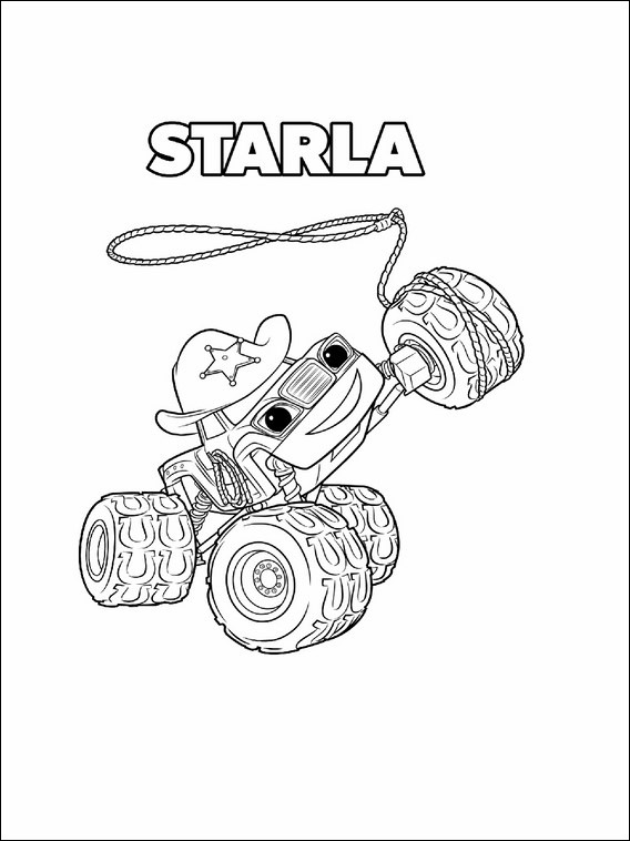 Printable Coloring Book Blaze And The Monster Machines 7