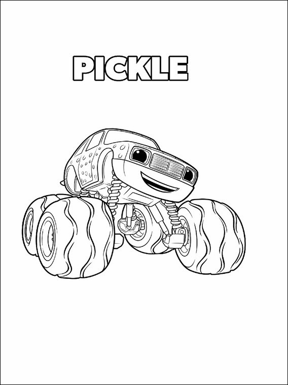 Free Printable Coloring Pages Blaze and the Monster Machines 9