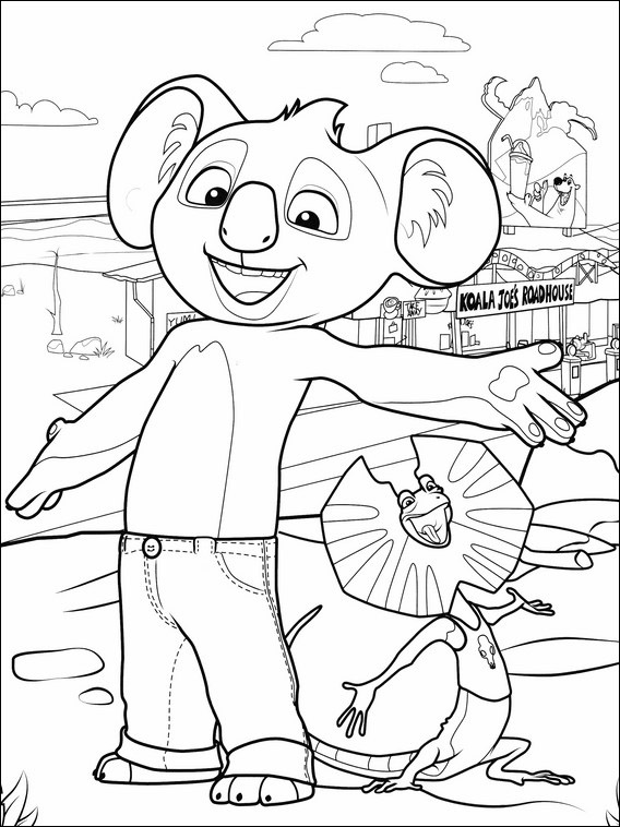 Free Printable Coloring Pages Blinky Bill 9