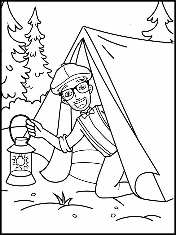 Blippi Coloring Pages 13
