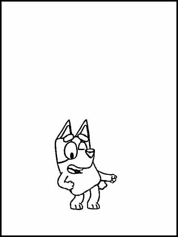 Coloring Pages Bluey 1