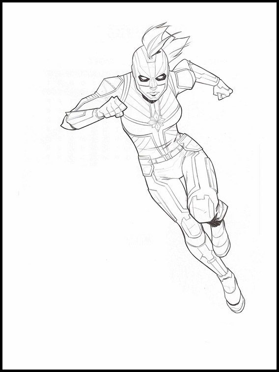 Captain Marvel Coloring Pages 25