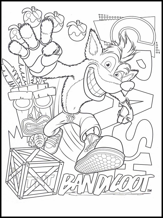 Colouring Crash Bandicoot 3