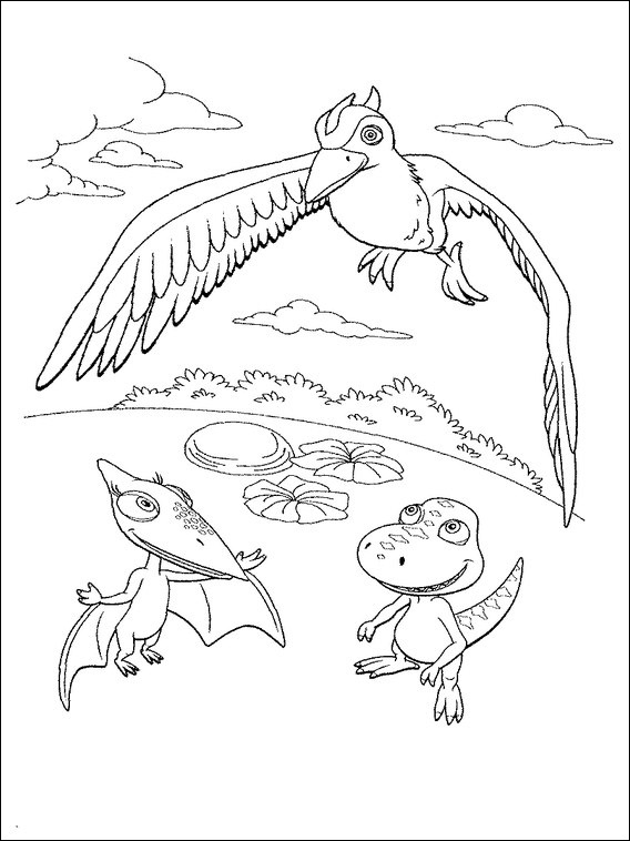 printable coloring book dinosaur train 7