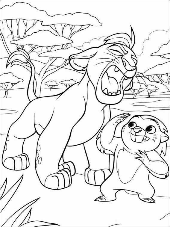  Colouring  The Lion  Guard  3