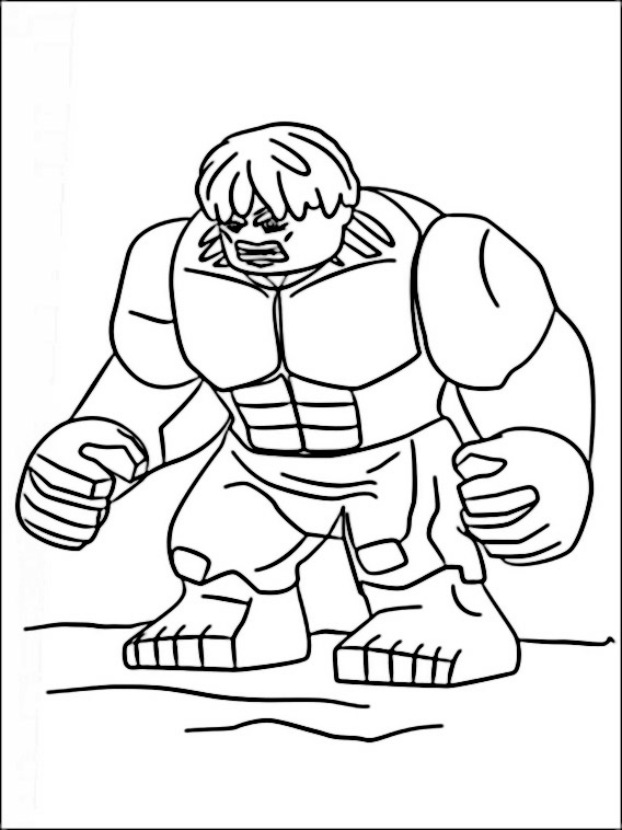Lego Marvel Heroes Coloring Pages 1
