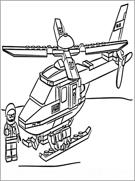 Coloring Pages Lego Police 1