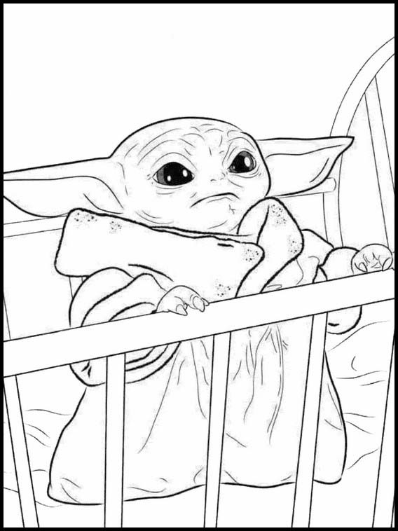 Coloring Game Mandalorian Baby Yoda 8