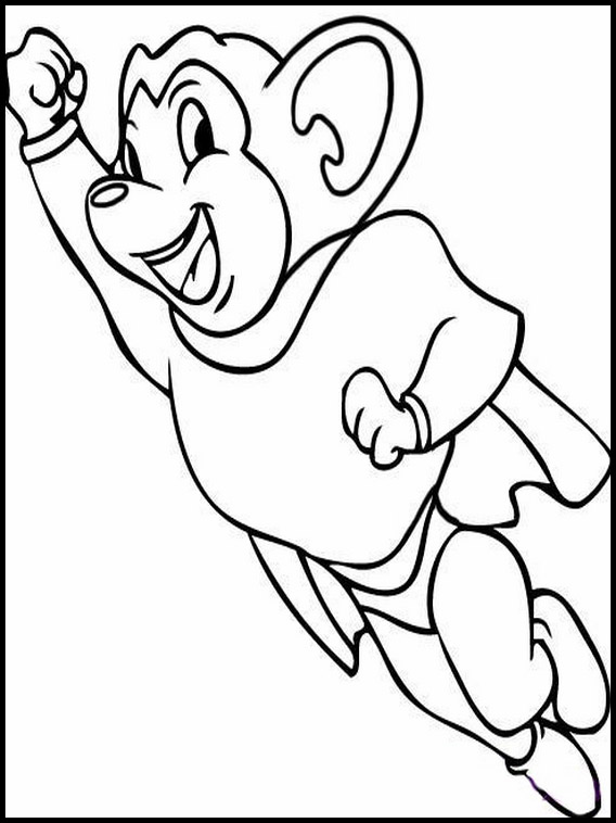mighty mouse coloring pages - photo #29