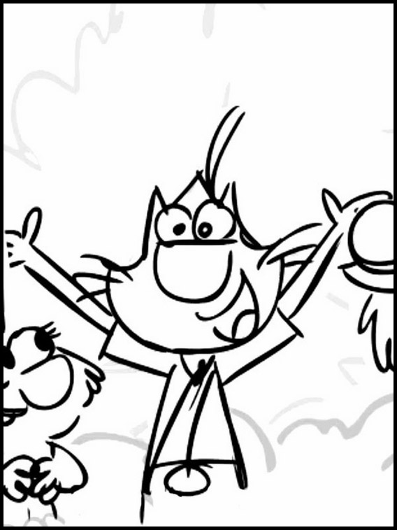 Nature Cat Coloring Page For Kids - coloring pages