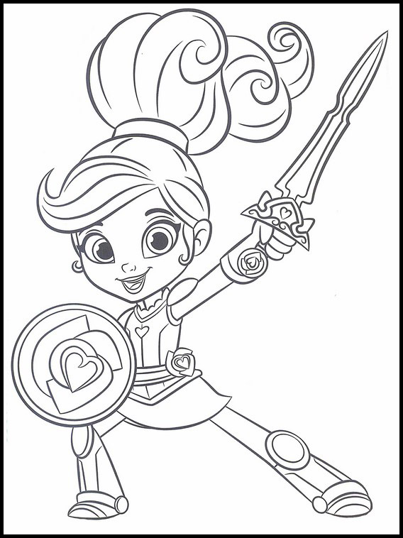 Nella the Princess Knight Printable Coloring Pages 11