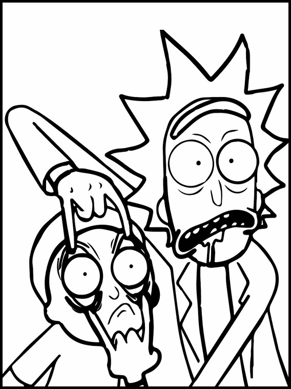 Colouring Rick and Morty 3
