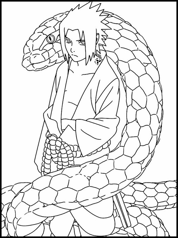 Coloring Sheet Sasuke Uchiha 12