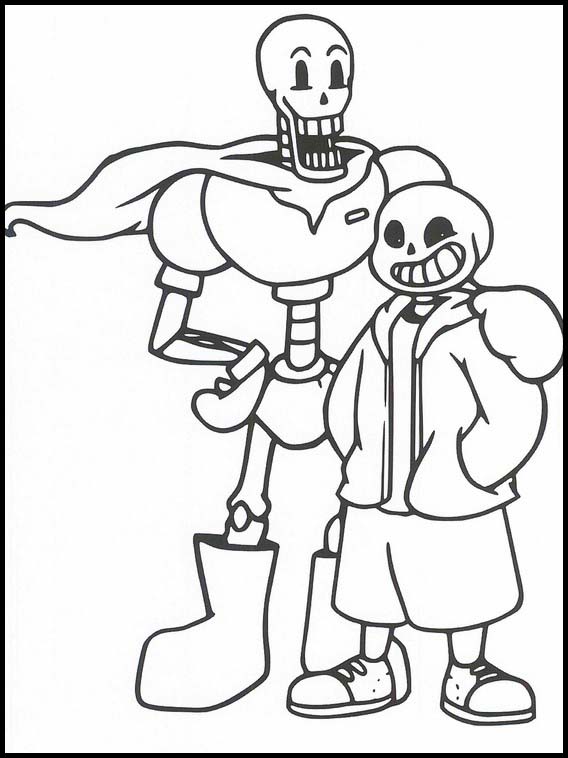 Free Printable Coloring Sheets Undertale 10