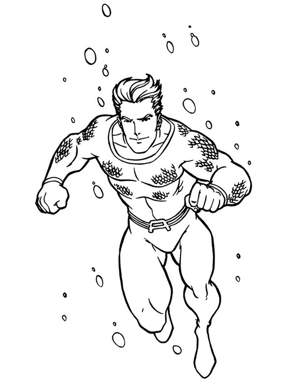 Aquaman Printable Coloring Pages 3