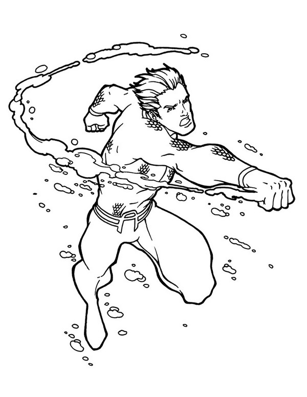 Free Printable Coloring Pages Aquaman 9