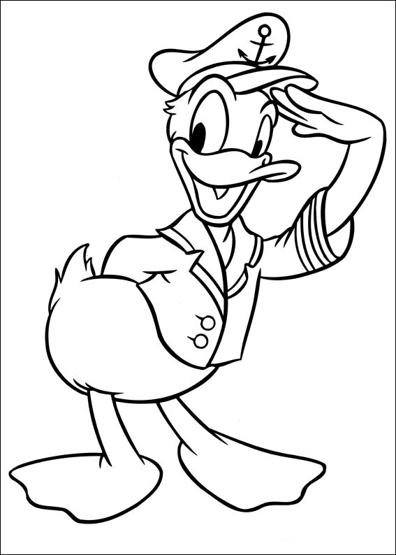 Donald Duck Printable Coloring Pages 17