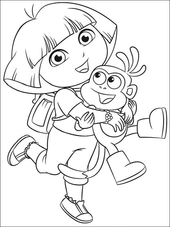 Printable Coloring Pages Dora the Explorer 77