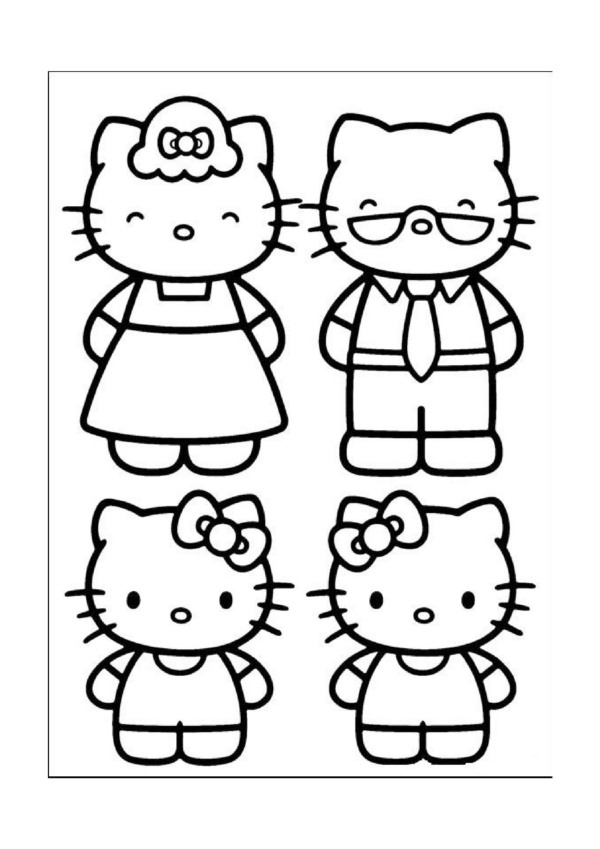 Hello Kitty Free Printable Coloring Sheets 22