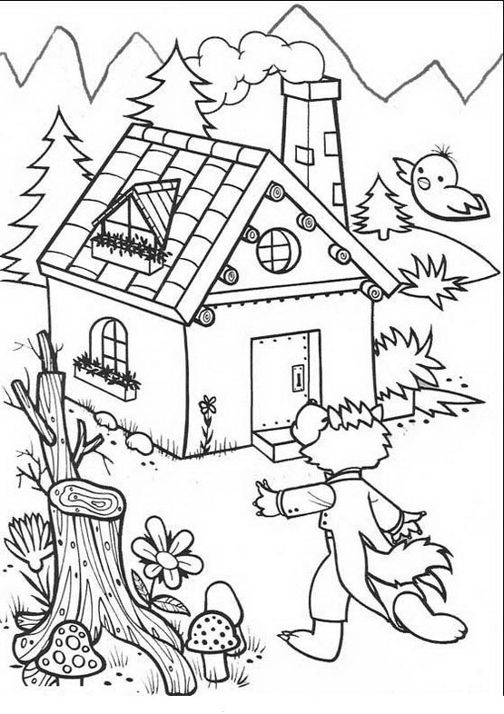 Coloring Sheet Three Little Pigs 12
