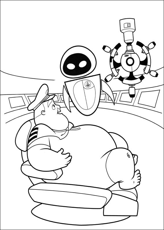 Wall E Coloring Game 44